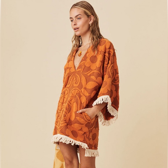 NWT Spell Pomelia Terry Throw Over Dress - Picture 2 of 9